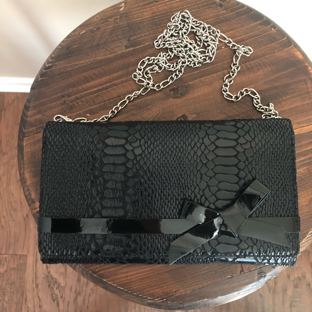 Black clutch from White House Black Market